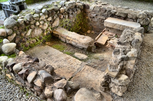 Ancient Roman excavations in Desenzano Italy photo