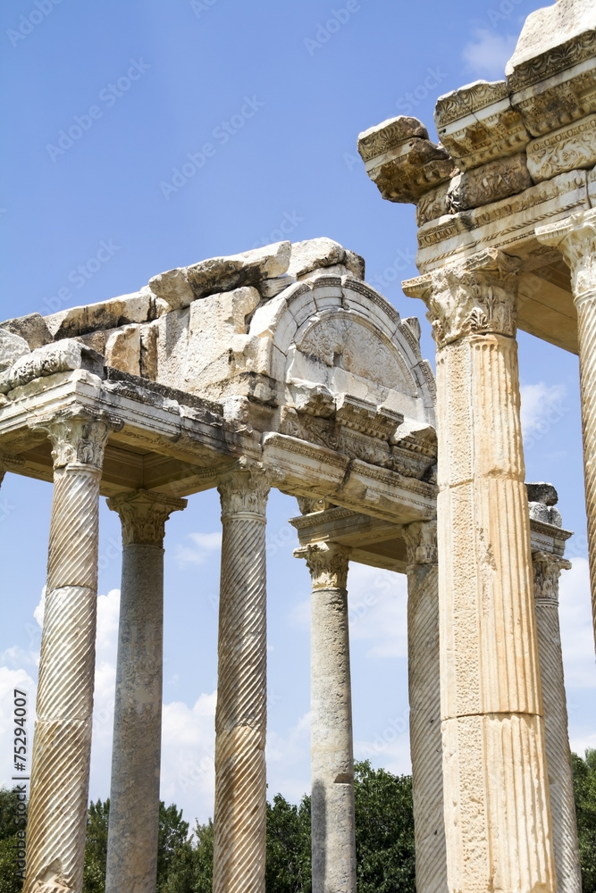 Roman tetrapylon gateway to the temple of Aphrodite