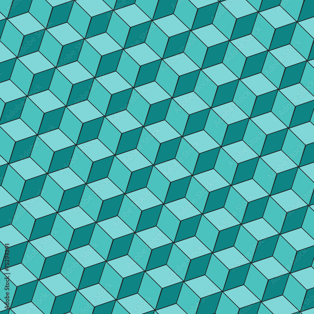 Fototapeta premium 3d cubes background. Raster. 2