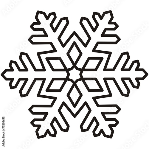 snowflake, contour