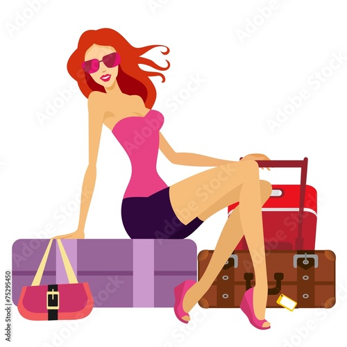 woman going on holiday