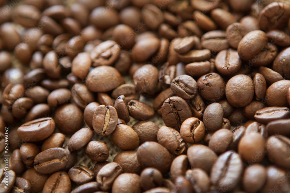 Coffee beans. Selective focus Coffee beans. Selective focus