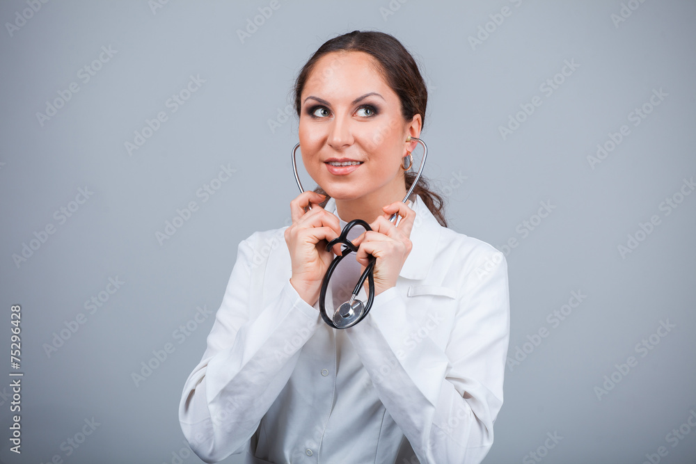 Doctor with stethoscope Doctor with stethoscope