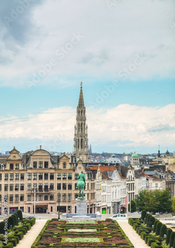 Overview of Brussels, Belgium