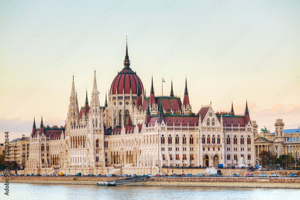 Parliament building in Budapest, Hungary