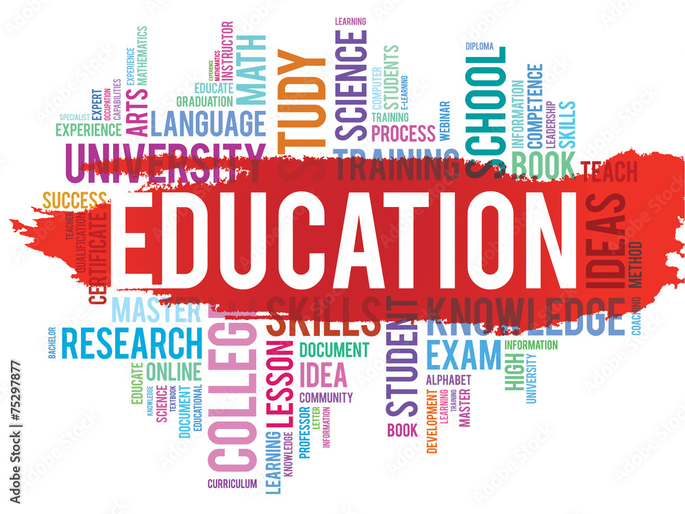 EDUCATION. Word business collage, vector background EDUCATION. Word business collage, vector background