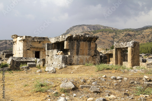 Ruins of the ancient city of Hierapolis summer time,Turkey