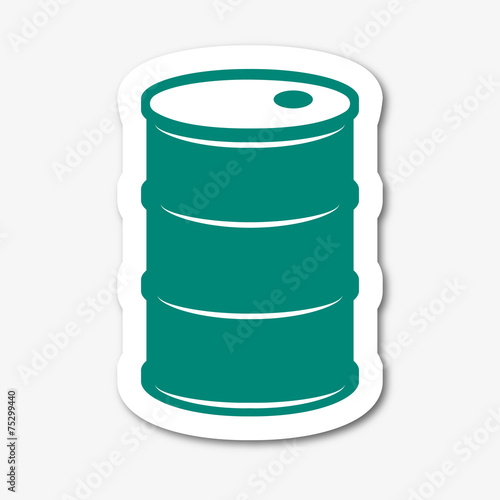 Logo baril. Pétrole.