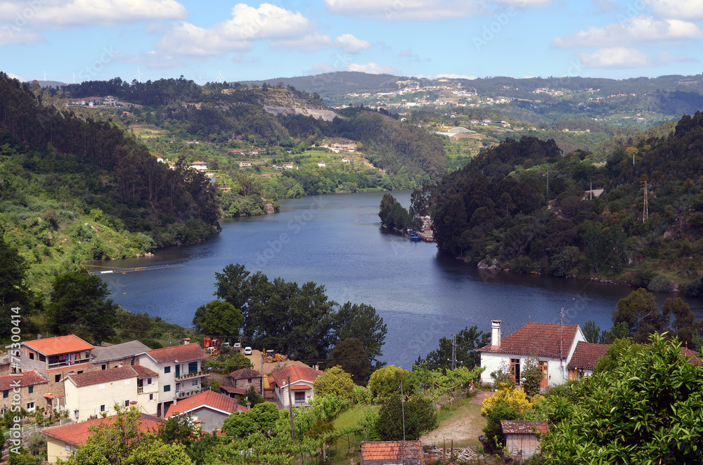 Höhenblick im Alto Douro Portugal