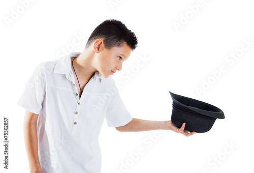 Young boy with hat
