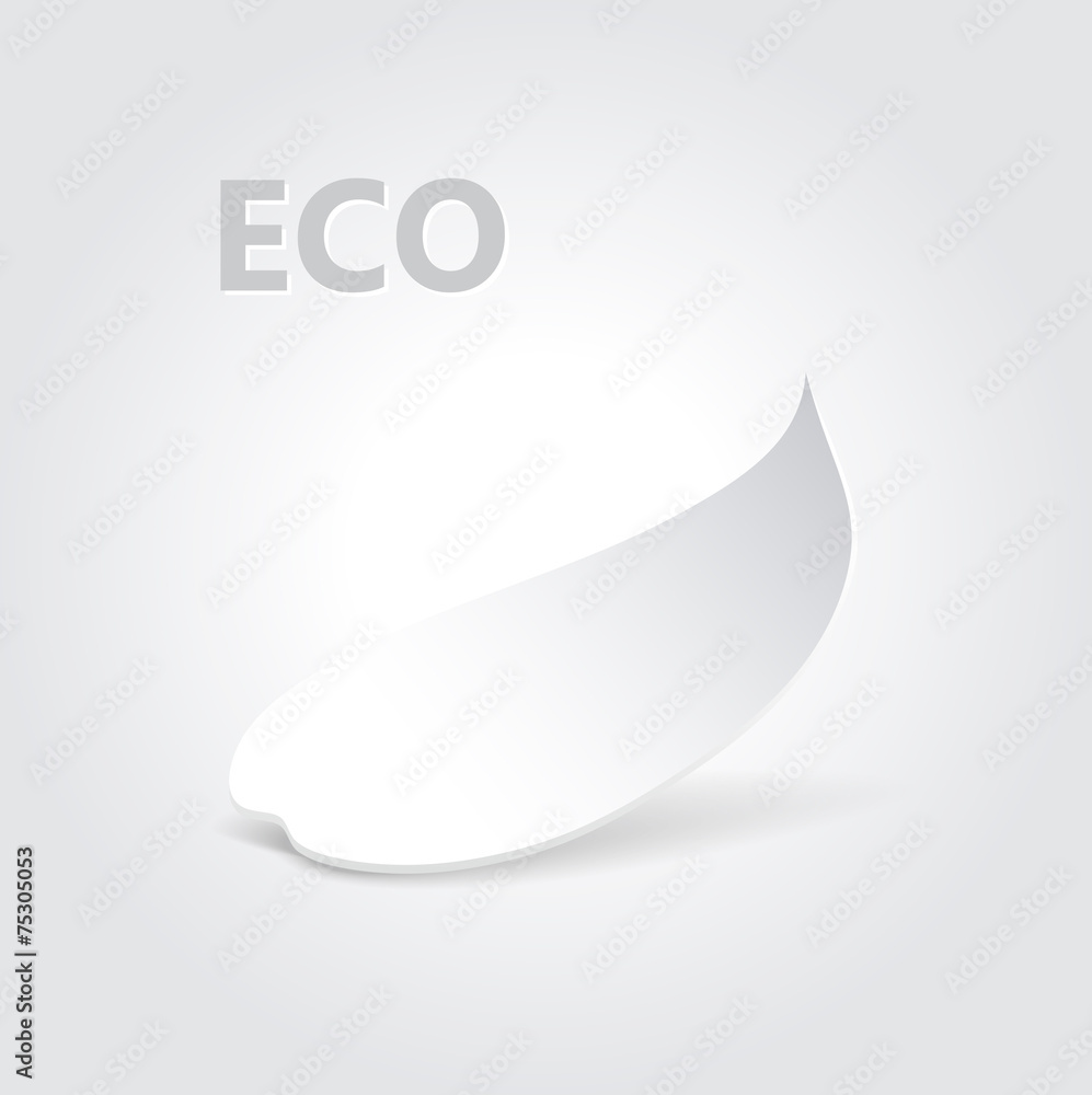Eco origami leaf. Vector illustration, Eco origami leaf. Vector illustration,