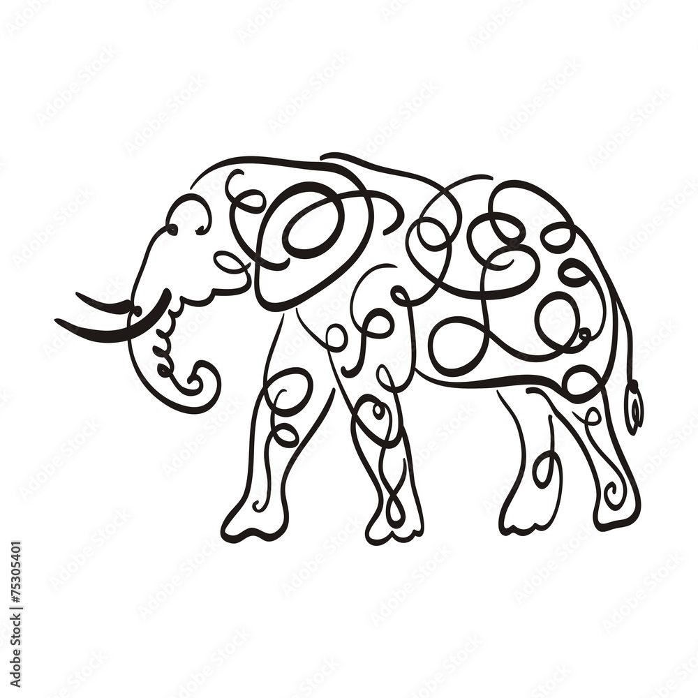 Obraz premium слон