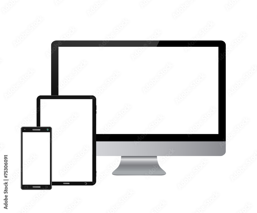 Modern digital tech device collection Modern digital tech device collection
