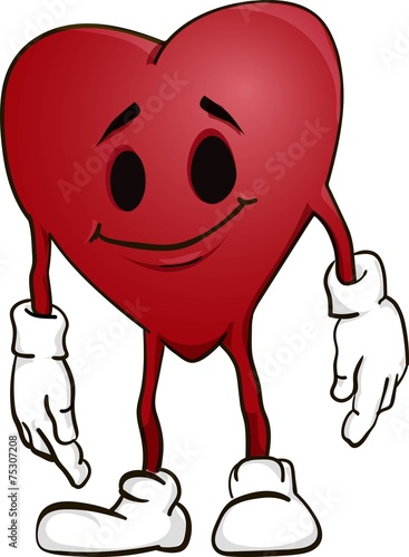 Valentine heart with legs and arms