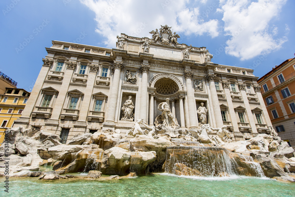 Trevi fountain in Rome, Italy