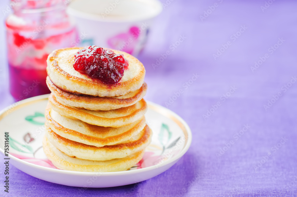pancakes with berry jam pancakes with berry jam