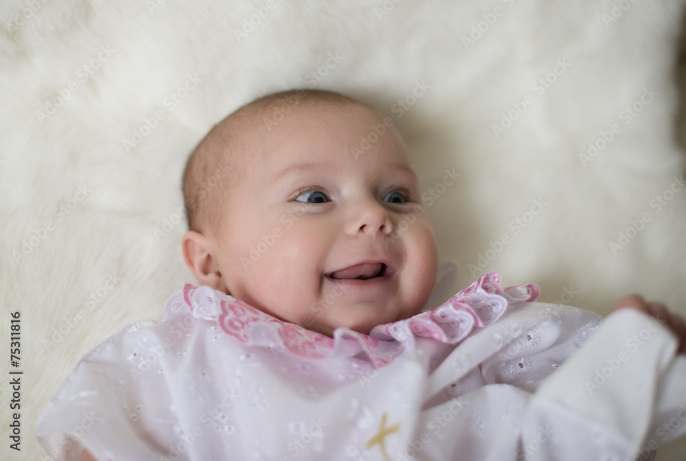 Adorable laughing baby Adorable laughing baby