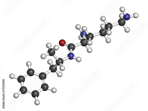 Lisdexamfetamine mesylate ADHD treatment drug molecule.