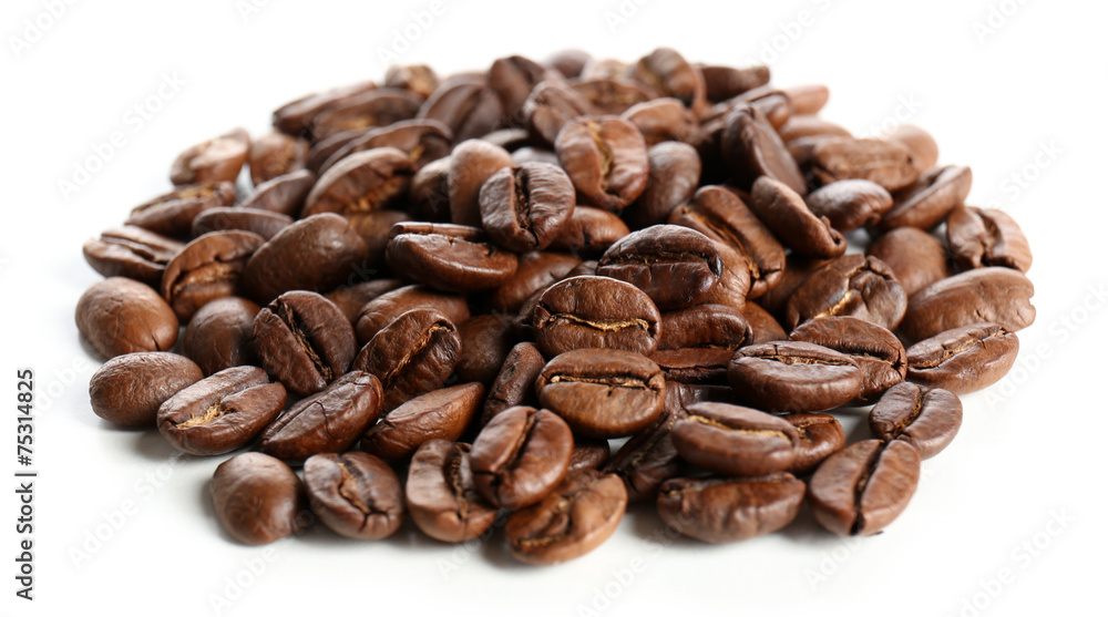 Coffee beans, isolated on white Coffee beans, isolated on white