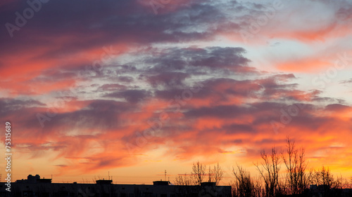 Morning sky in the city © Photozi