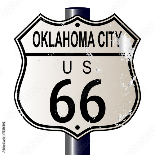 Oklahoma City Route 66 Sign