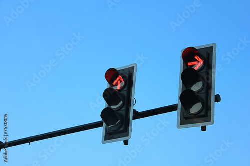 Red traffic lights