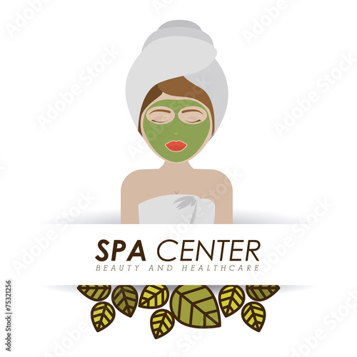 Spa design, vector illustration.