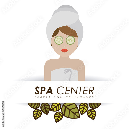 Spa design, vector illustration.