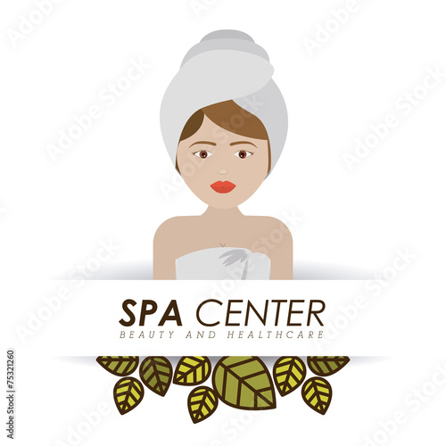 Spa design, vector illustration.