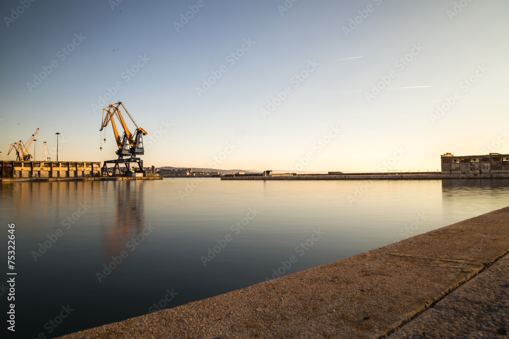 Cranes of the port of Trieste