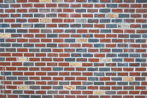 Mosaic brick wall