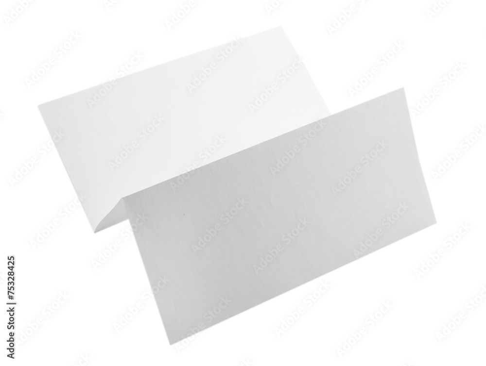 Paper sheet isolated on white Paper sheet isolated on white