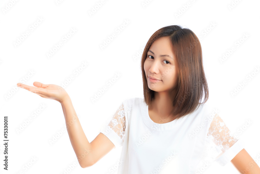 Asian Girl isolated on white background Asian Girl isolated on white background