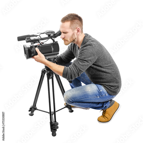 Video camera operator photo