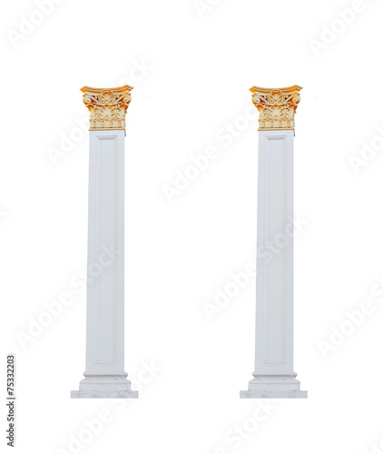 architectural columns on a white background