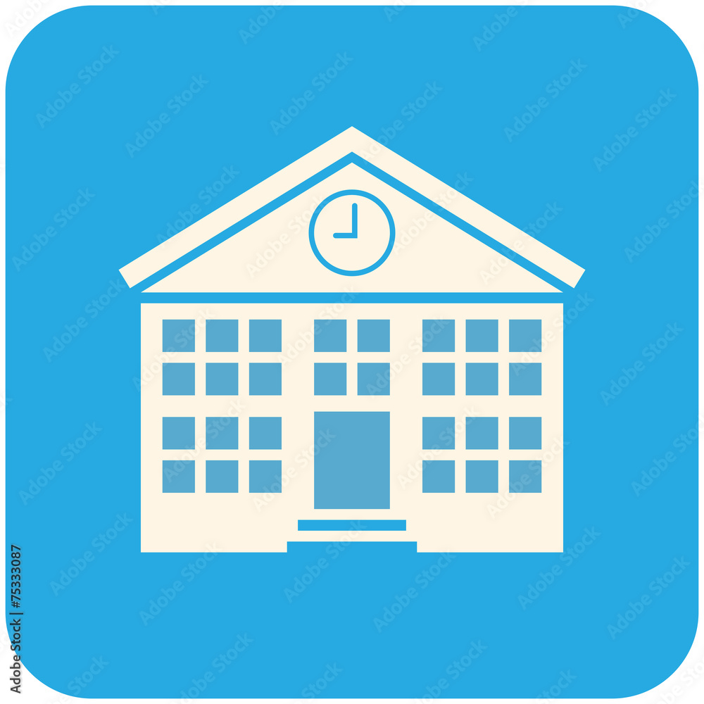 School building icon