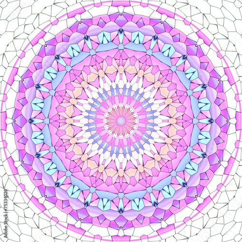 Mandala ornament generated texture