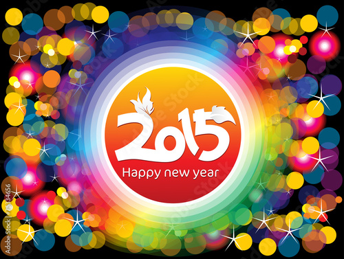 abstract artistic colorful new year background