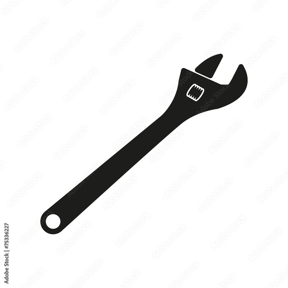 The adjustable wrench icon The adjustable wrench icon