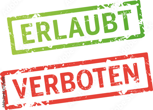 2 stempel erlaubt verboten