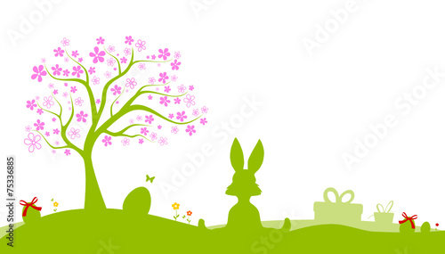 Ostern Silhouette