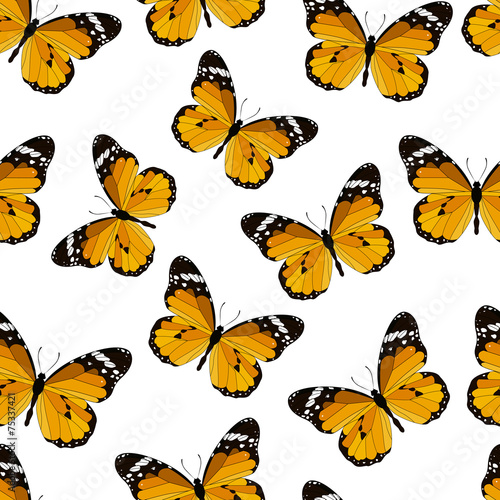 colored seamless pattern butterfly © Dasha Yurk