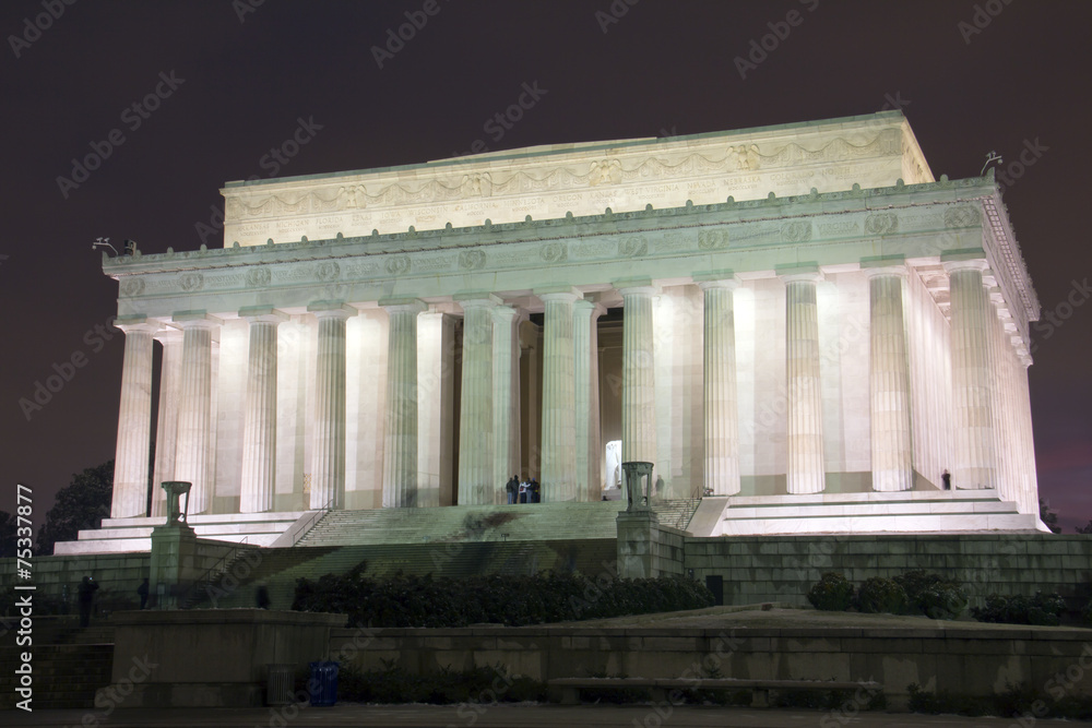 Naklejka premium Abraham Lincoln Memorial in Washington DC USA
