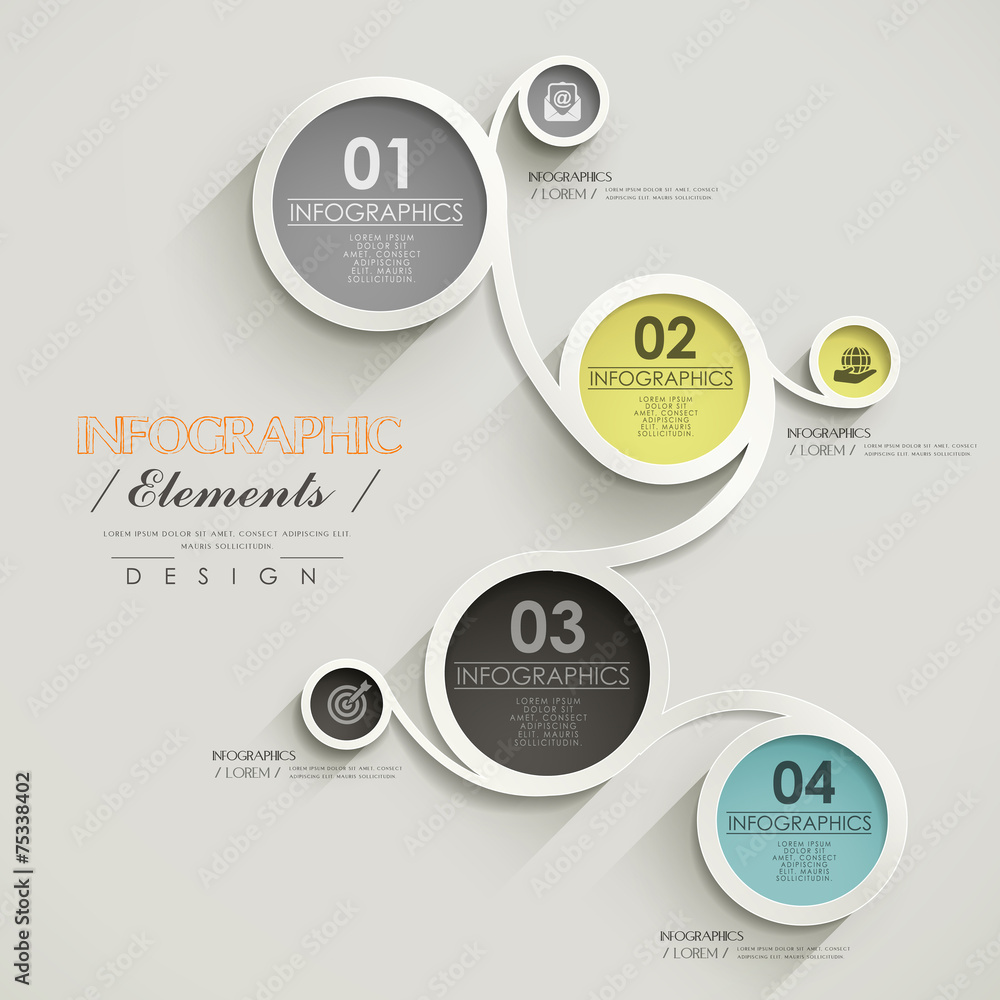 Fototapeta premium business infographic template design