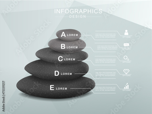 mental concept infographic template design