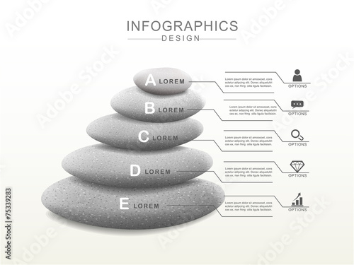 mental concept infographic template design