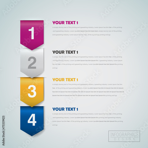 business infographic template design