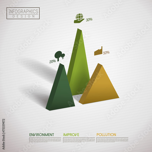 financial infographic template design