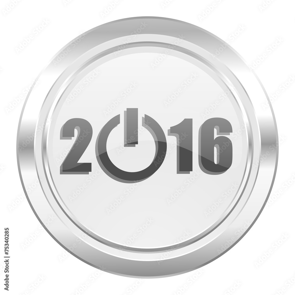 new year 2016 metallic icon new years symbol new year 2016 metallic icon new years symbol