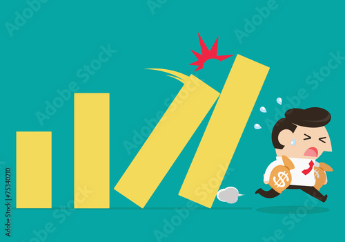 Businessman lose money
